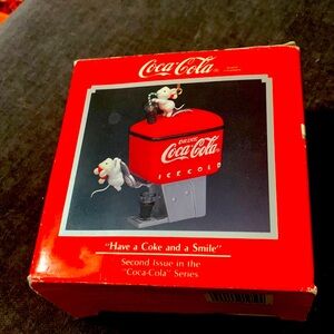 Coca Cola vintage mice ornament.